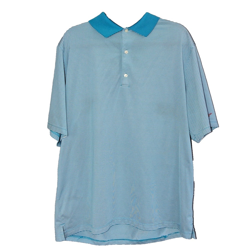 Vtg Greg Norman Golf‎ Polo Shirt XXL Coastal Fisherman Nautical Stripes